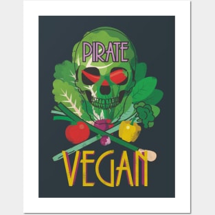 Vegan pirate Posters and Art